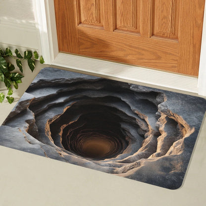 Visual Illusion Endless Abyss Pattern HD Printed Non-Slip Doormat