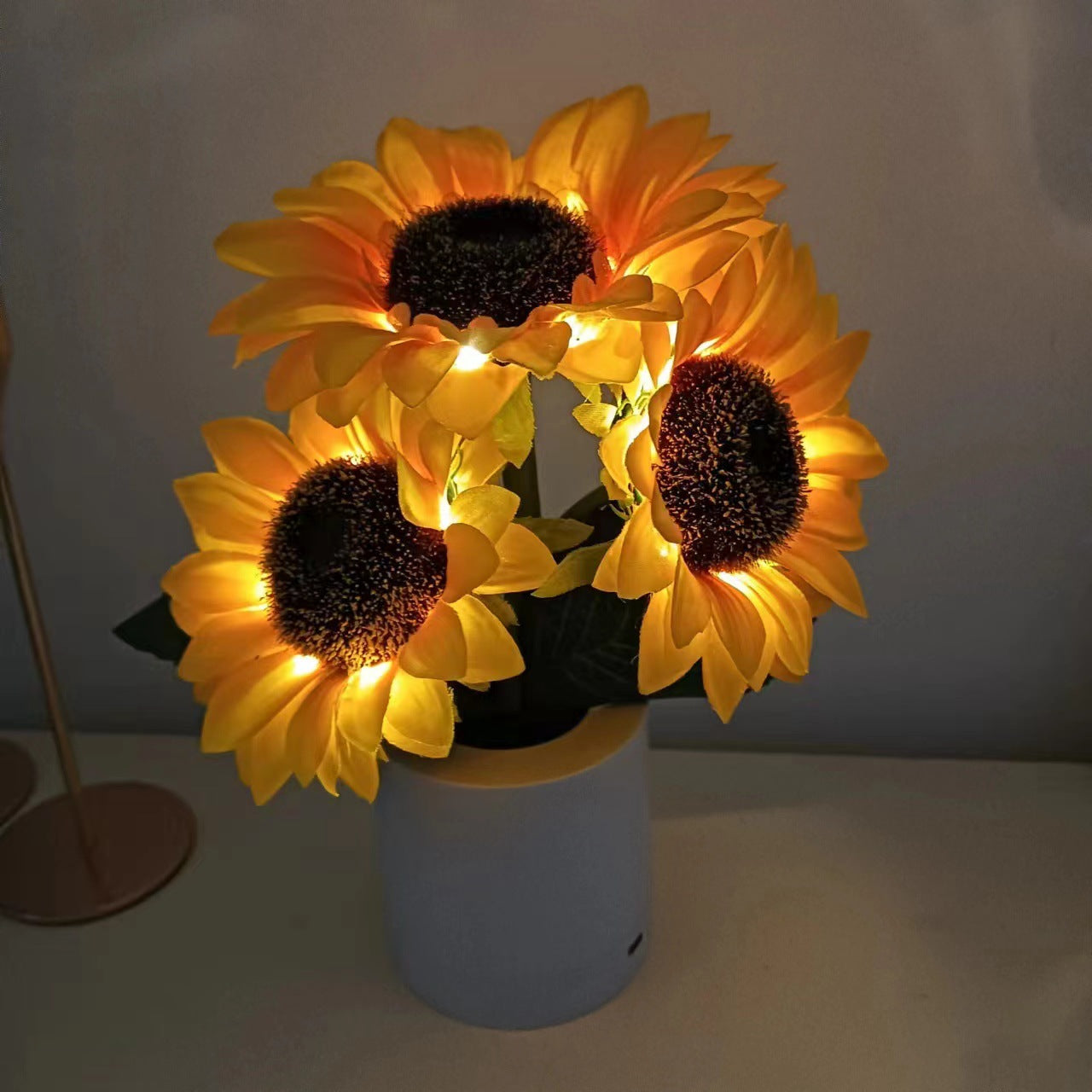 Sunflower Decorative Lighting Gift LDE Table Lamp