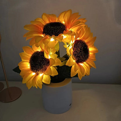 Sunflower Decorative Lighting Gift LDE Table Lamp
