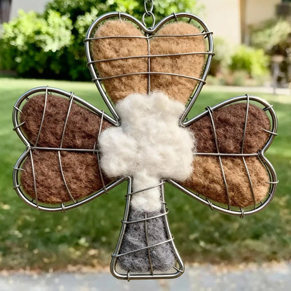 Handmade Alpaca Fiber Bird Nesting Heart