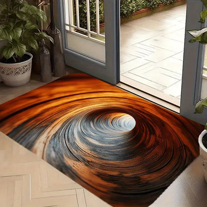 Visual Illusion Endless Abyss Pattern HD Printed Non-Slip Doormat