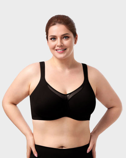 Plus Size Cooling Full Coverage Minimizer Bra.