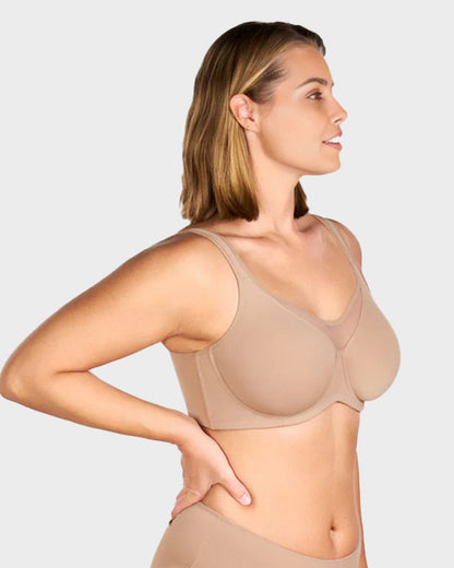Plus Size Cooling Full Coverage Minimizer Bra.