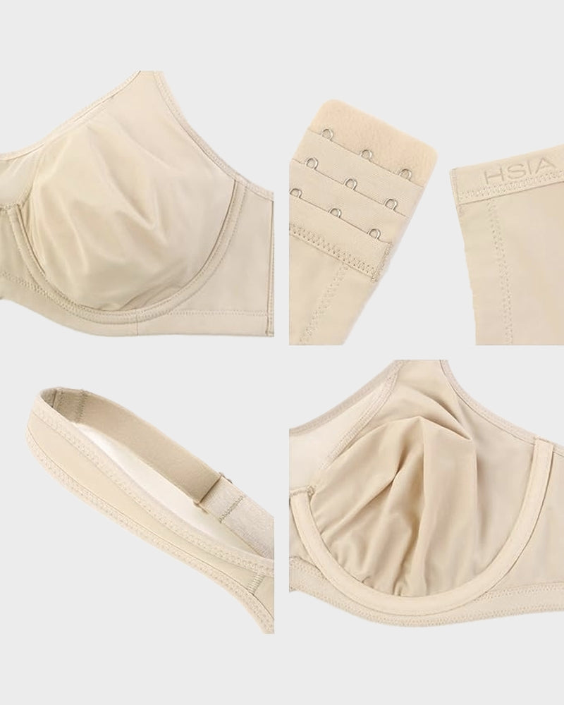 Plus Size Cooling Full Coverage Minimizer Bra.