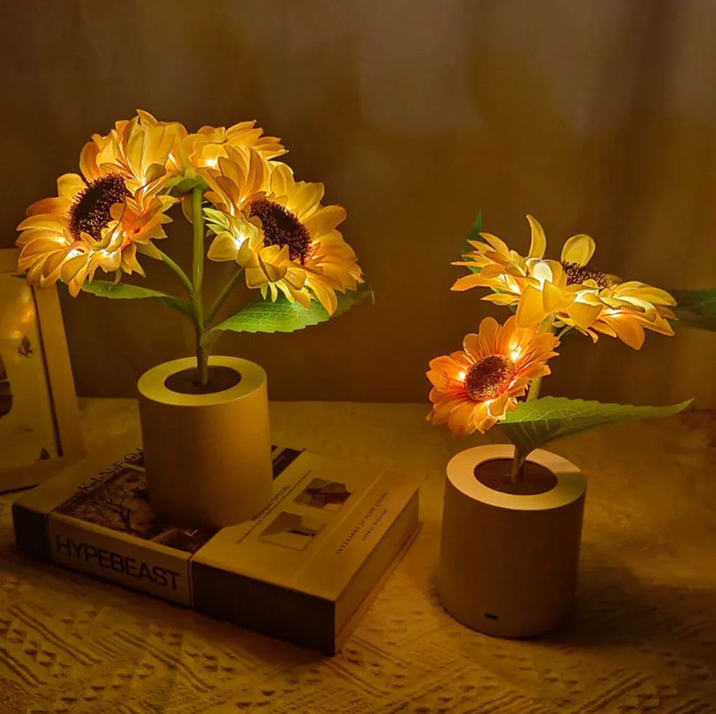Sunflower Decorative Lighting Gift LDE Table Lamp