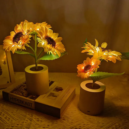 Sunflower Decorative Lighting Gift LDE Table Lamp