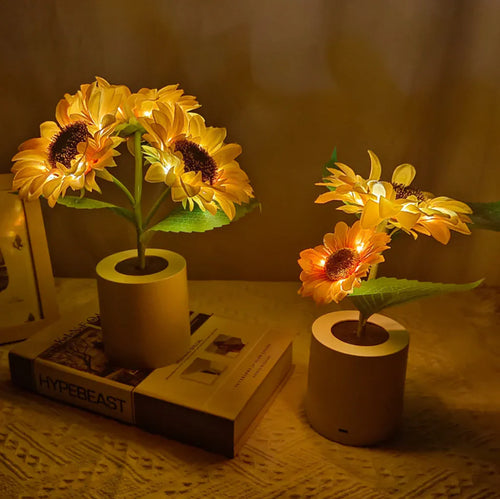 Sunflower Decorative Lighting Gift LDE Table Lamp