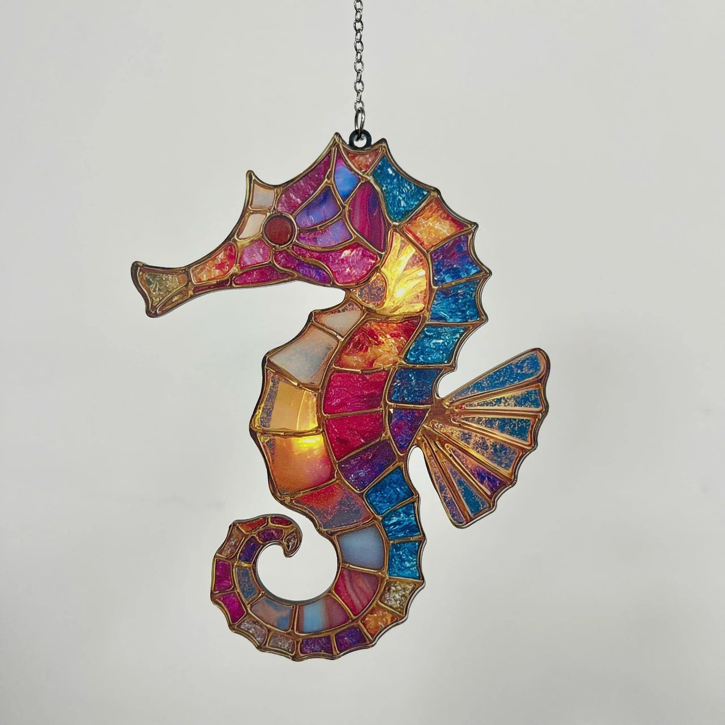 Marine Life Imitation Stained Glass Suncatcher