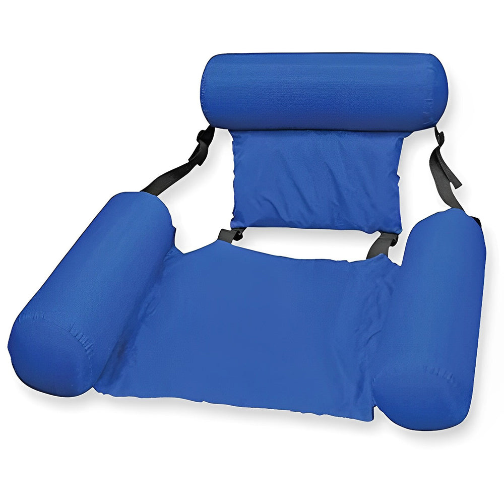 Inflatable Floating Water Hammock, Foldable Portable Floatation Pool Lounger.