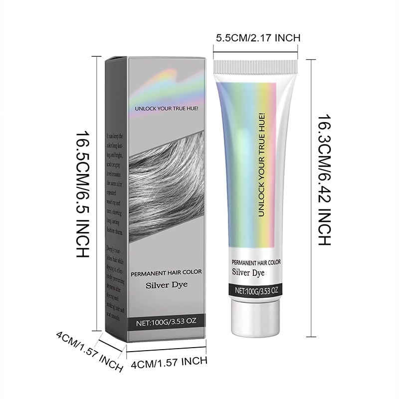 🎁 2-in-1 Natural Essence Extract Silver Hair Dye