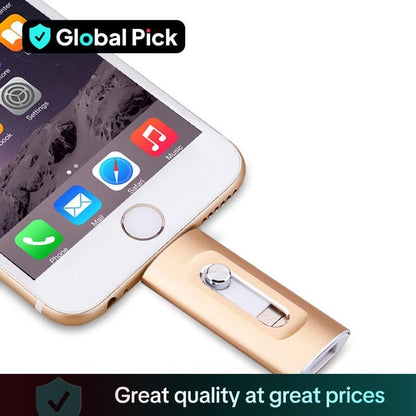 ⚡⚡3 in 1 Flash Drive, Portable High Speed USB 3.0 Memory Storage, OTG Flash Pen Drive with Free Type-C Adapter for Android Phones/PC and More Devices