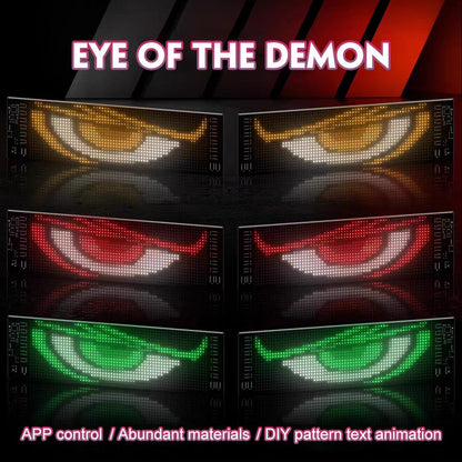 😈 Halloween Spooktacular Deal Alert! 🎃 Devil Eyes LED Sign: App - Controlled, Animated for Car/Truck Windshields