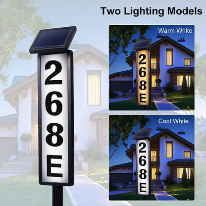 🎁49%OFF- 🌞Solar Address Sign - 🚚Make you never miss a delivery again