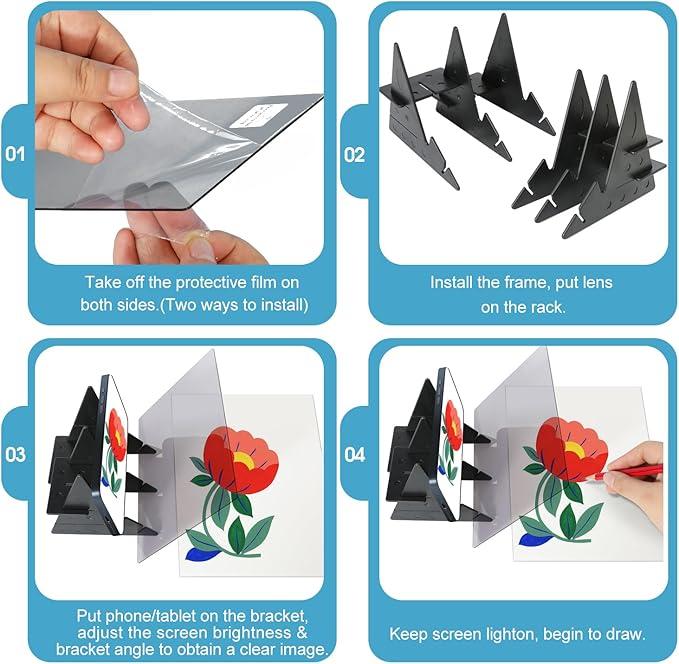 Optical Drawing Tablets Portable Optical Patch Panels Art Supplies