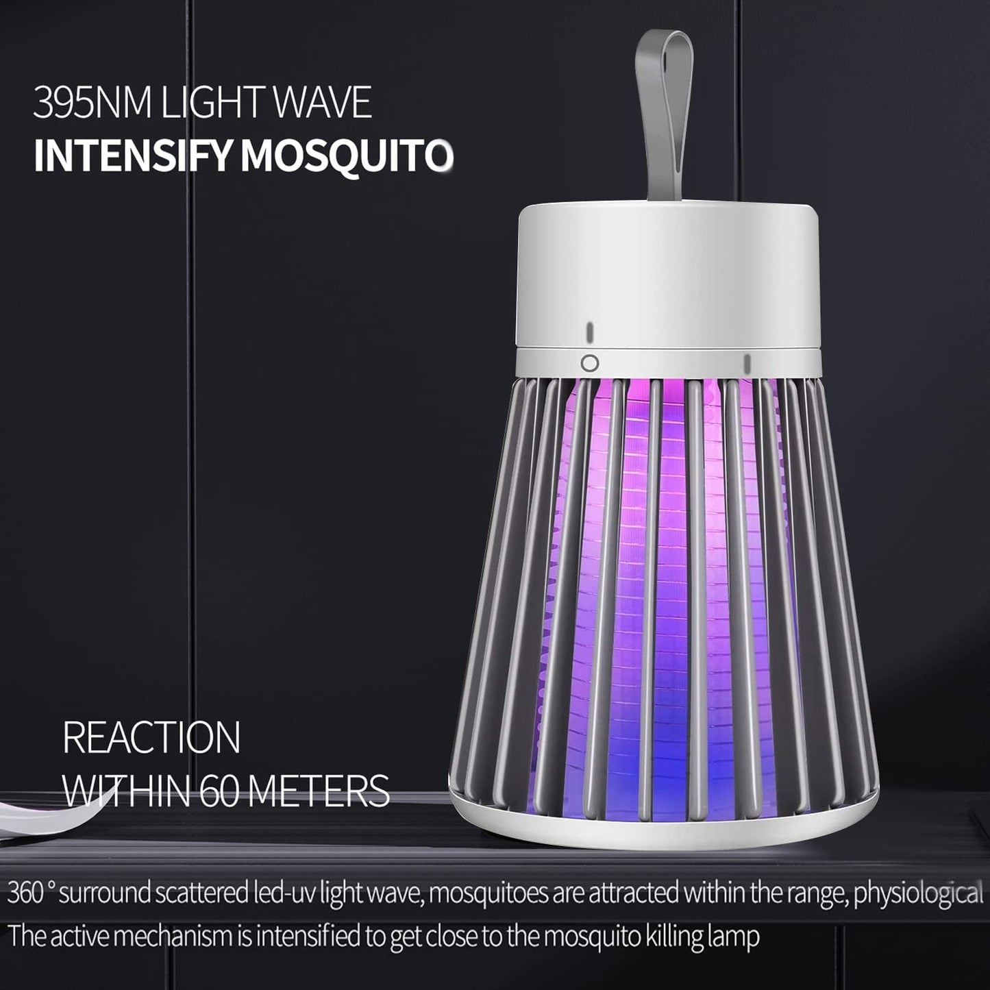🔥Summer Promotion 59% OFF!!🦟USB/Rechargeable Portable Mosquito & Fly Trap Lamp for Indoor & Outdoor