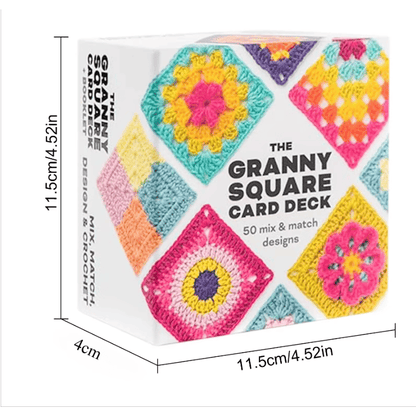 🧶✨The Granny Square Card Deck  – 50 Crochet Patterns