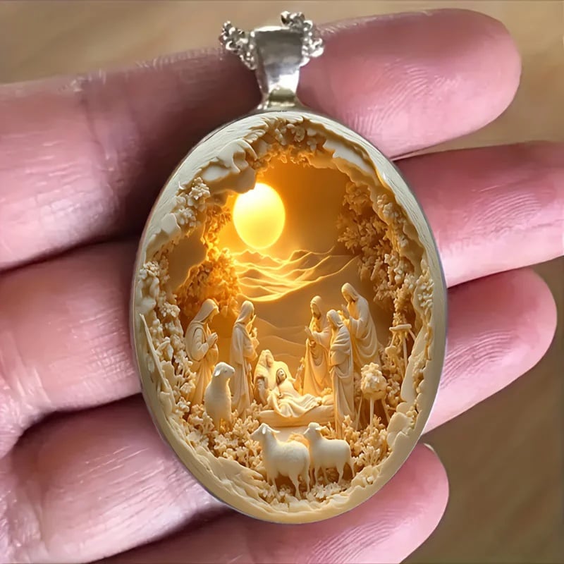 Christmas Nativity Pendant - Faithfulm Anniversary Limited