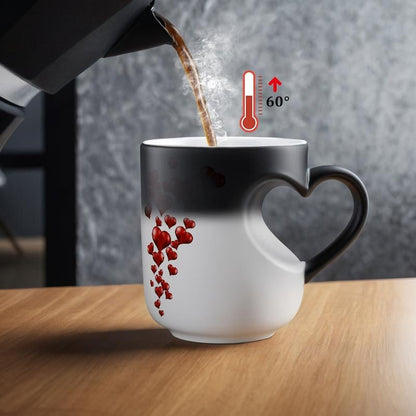🔥Last Day 49% OFF ❤️Heart-shaped Color-changing Ceramic Mug