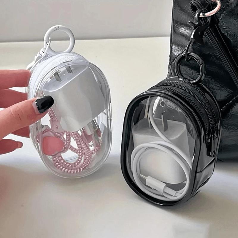Portable Transparent Multifunctional Zipper Storage Bag