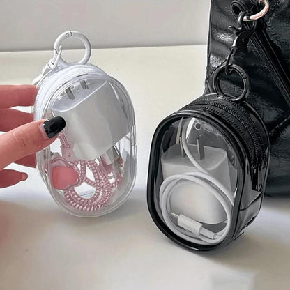Portable Transparent Multifunctional Zipper Storage Bag