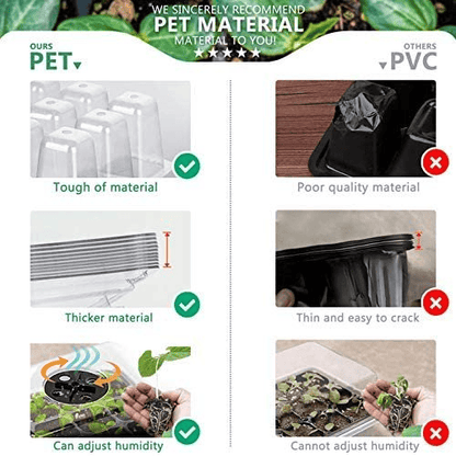 Last day Only $4.33 each - Adjustable Humidity Seed Starter Trays