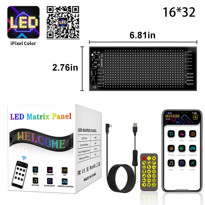 😈 Halloween Spooktacular Deal Alert! 🎃 Devil Eyes LED Sign: App - Controlled, Animated for Car/Truck Windshields