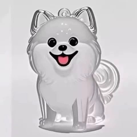 🐶🐱Newest Creative Transparent Dog/Cat Hair Collection Container Keychain