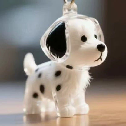 🐶🐱Newest Creative Transparent Dog/Cat Hair Collection Container Keychain