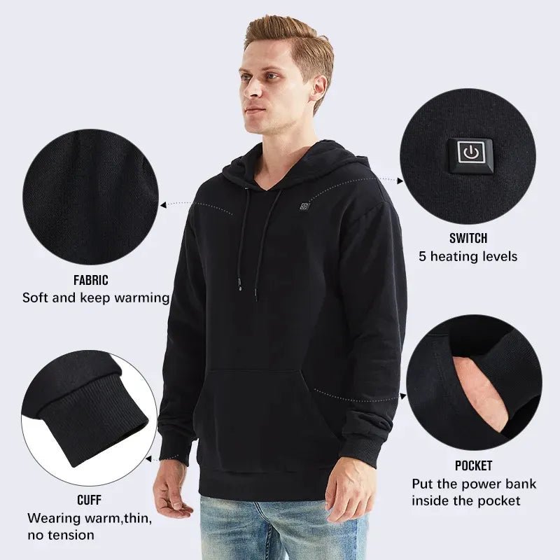 Black Friday 70% OFF - 🎁Unisex Heated Hoodie（Buy 2 Free Shipping）